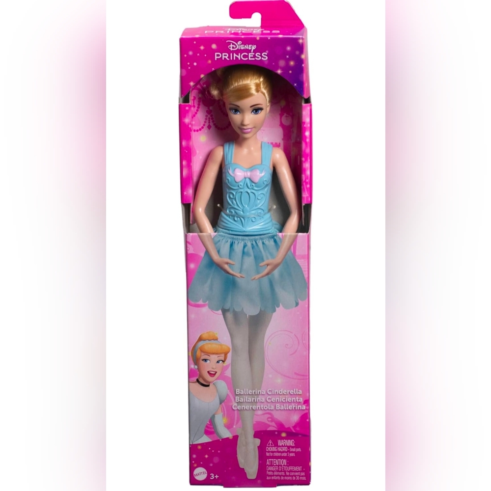 NEW Mattel Disney Princess Barbie Ballerina Cinderella Doll